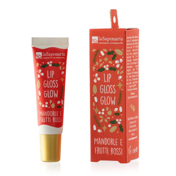 Lip gloss glow mandorle e frutti rossi La Saponaria