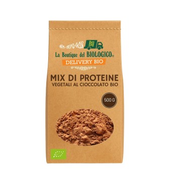Mix di proteine vegetali al cioccolato bio 500 g