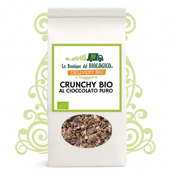 Crunchy al cioccolato puro bio 400 g