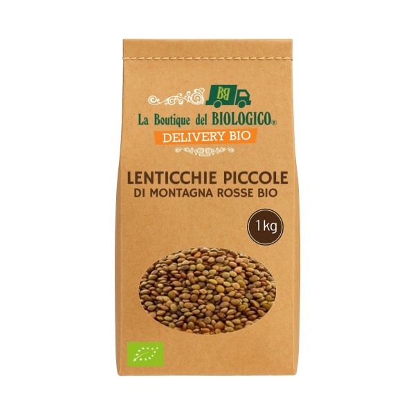 Lenticchie piccole di montagna rosse bio 1 kg