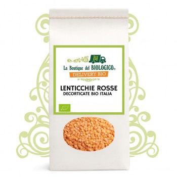Lenticchie rosse decorticate bio 400 g Italia