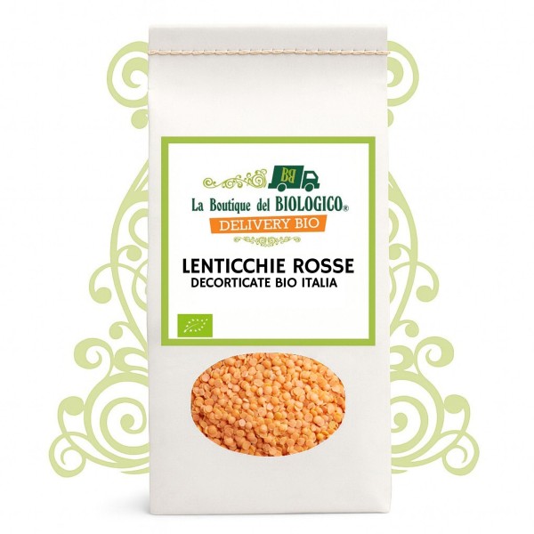 Lenticchie rosse decorticate bio 400 g Italia
