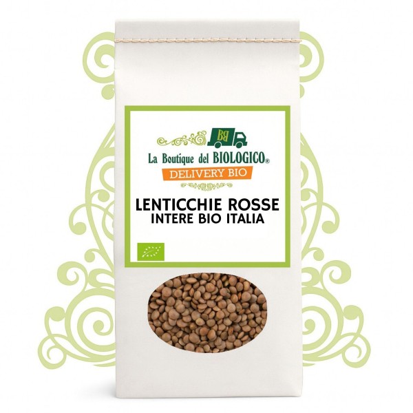 Lenticchie rosse intere bio 400 g Italia