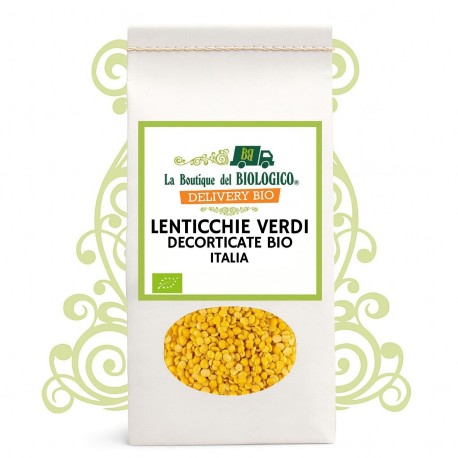 Lenticchie verdi decorticate bio 400 g Italia