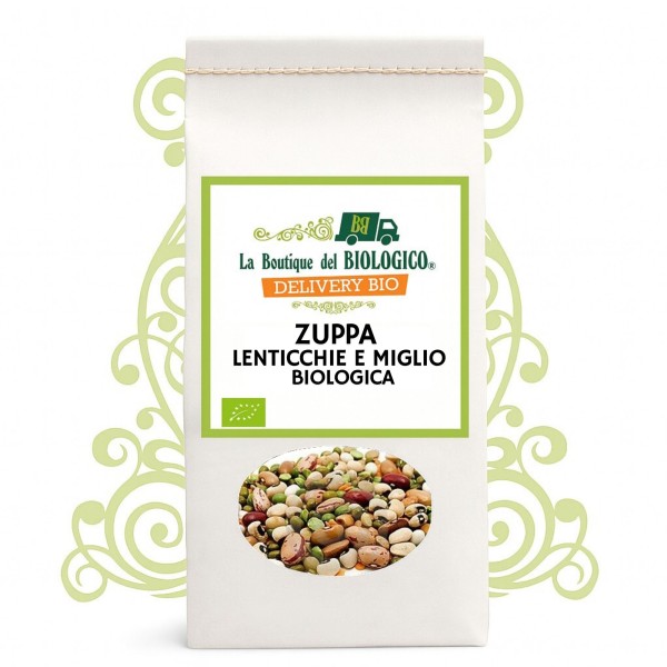 Zuppa di lenticchie e miglio bio 400 g