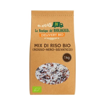 Mix di riso bio (rosso, nero e selvatico) bio 1 Kg
