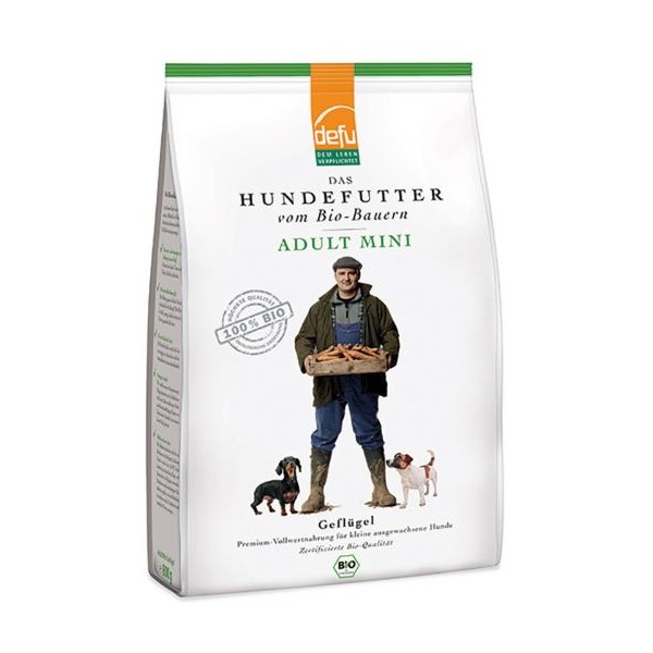 Crocchette di pollo mini bio per cani 800 g Defu