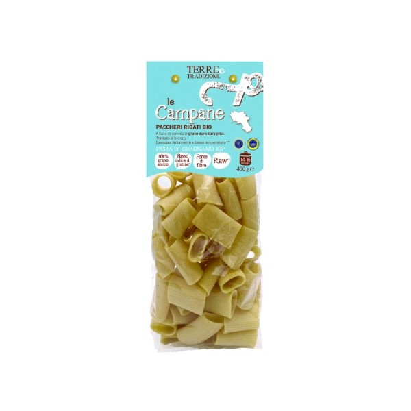 Paccheri rigati bio 400 g "Le Campane" - Terre e tradizioni