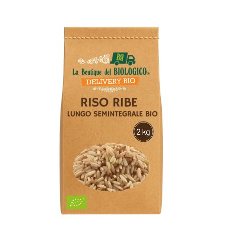 Riso ribe lungo semintegrale bio 2 kg