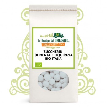 Zuccherini di menta e liquirizia bio 50 g Italia