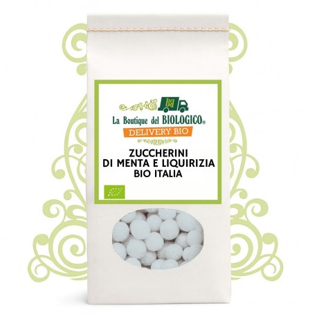 Zuccherini di menta e liquirizia bio 50 g Italia