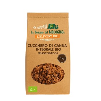 Zucchero di canna integrale Mascobado bio 3 kg