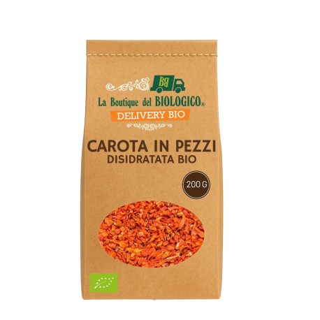 Carota disidratata in pezzi bio 200 g