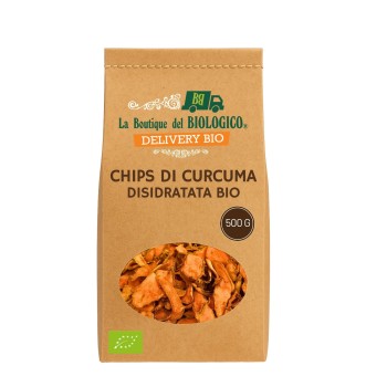 Chips di curcuma disidratata bio 500 g