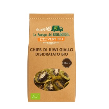 Chips di kiwi giallo disidratate bio 250 g