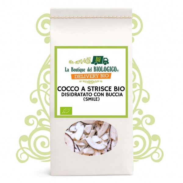 Cocco bio disidratato a strisce con buccia "smile" 100 g