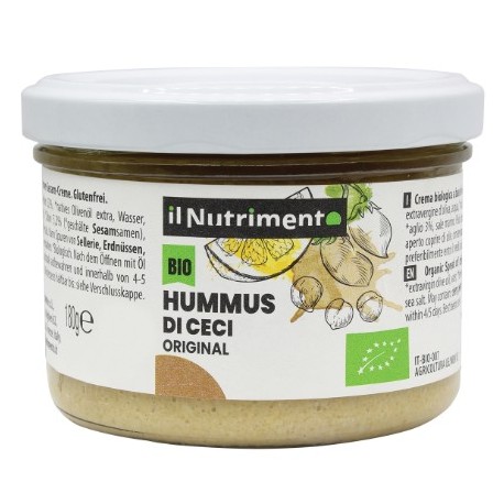 Hummus di ceci original Bio 180 g Il Nutrimento