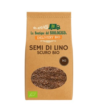 Semi di lino scuro bio 1 kg