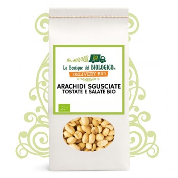 Arachidi sgusciate tostate e salate bio 250 g