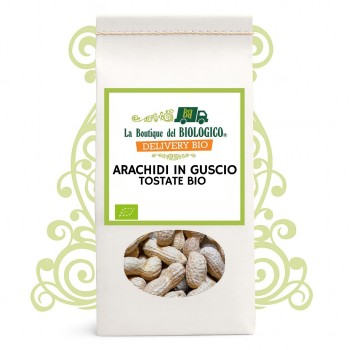 Arachidi tostate in guscio bio 500 g