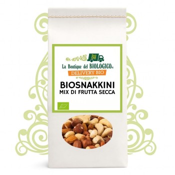 Biosnakkini mix frutta secca (uvetta, fichi, mandorle, nocciole) 250 g