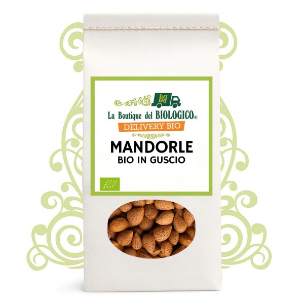 Mandorle in guscio bio 500 g