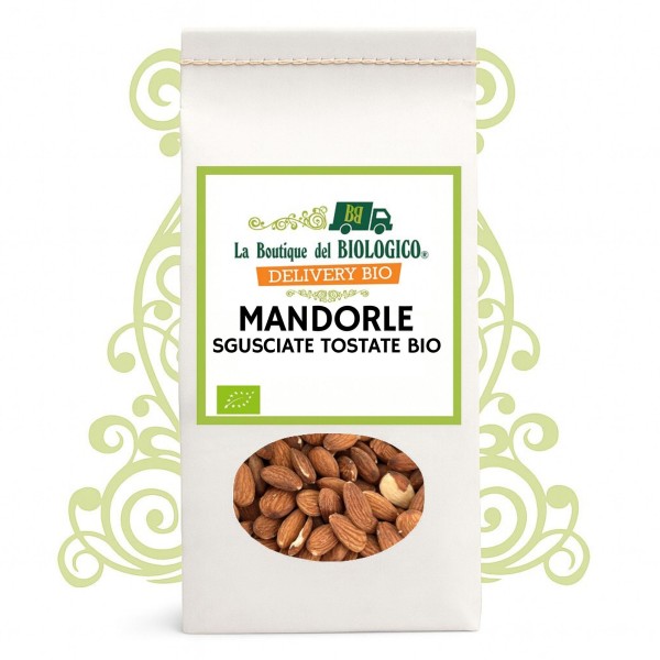 Mandorle sgusciate tostate bio 500g