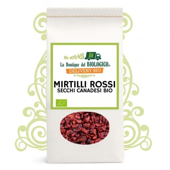 Mirtilli rossi secchi canadesi bio 100 g