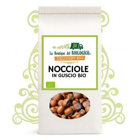 Nocciole in guscio bio varietà tonda Gentile Romana 500 g