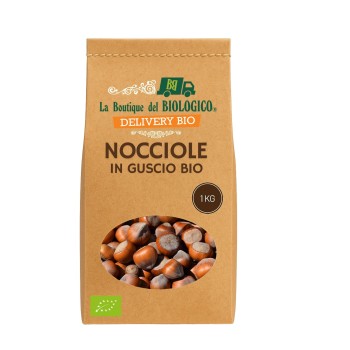 Nocciole in guscio bio varietà tonda Gentile Romana 1 Kg