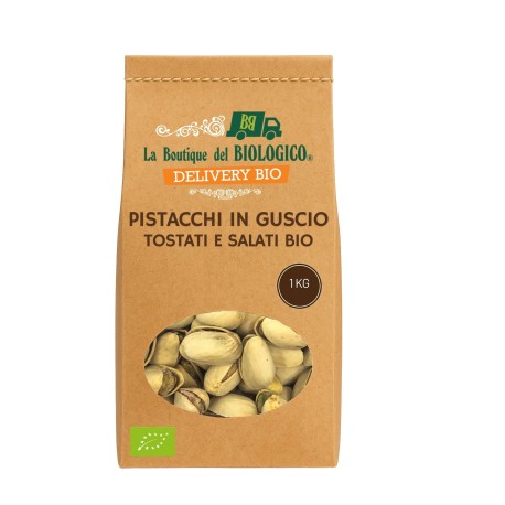 Pistacchi in guscio tostati e salati bio 1 kg