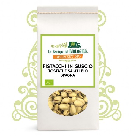Pistacchi in guscio tostati e salati bio 250 g - Spagna