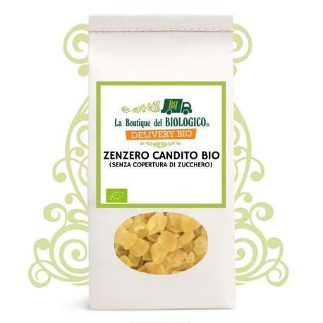 Zenzero candito (senza copertura di zucchero) bio 250 g