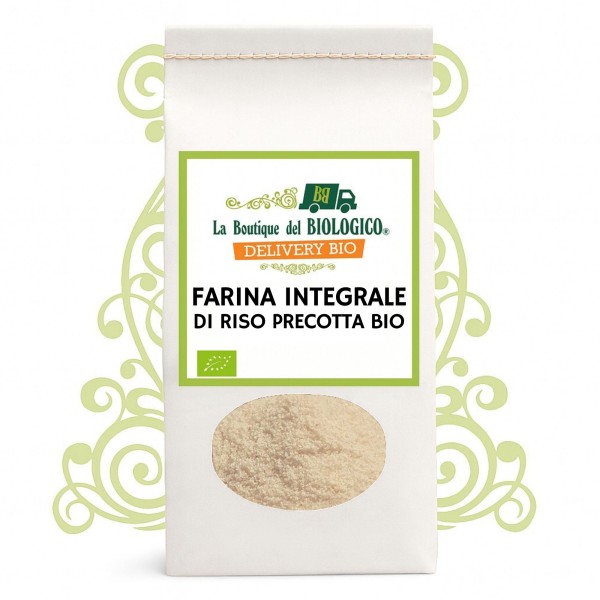 Farina integrale di riso precotta bio 500 g