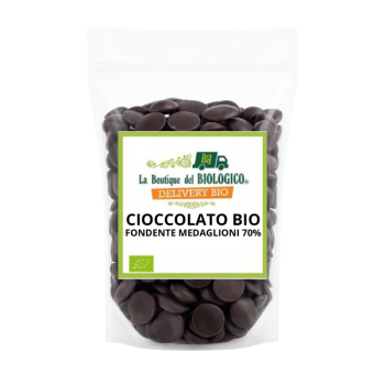 Cioccolato fondente medaglioni 70% bio 1 kg