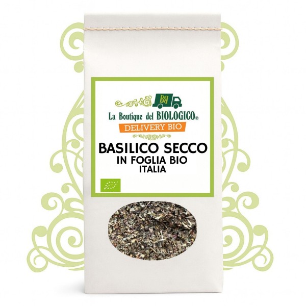 Basilico secco in foglia bio Italia 50 g
