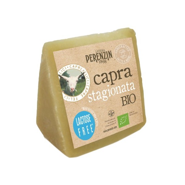 Formaggio di capra stagionato bio 200 g c. ca Capre felici