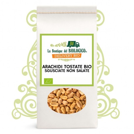 Arachidi sgusciate tostate senza sale bio 250 g