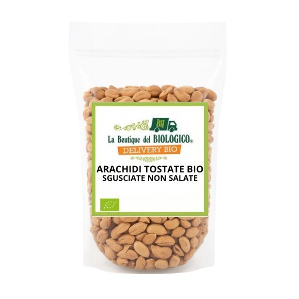 Arachidi sgusciate tostate senza sale bio 1 Kg