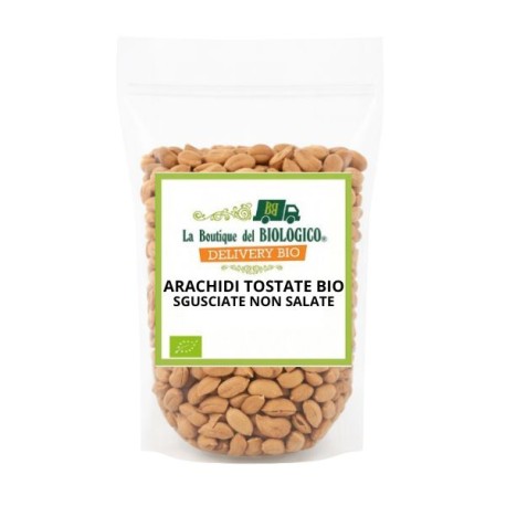 Arachidi sgusciate tostate senza sale bio 1 Kg