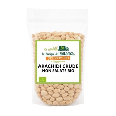Arachidi crude non salate bio 1 kg