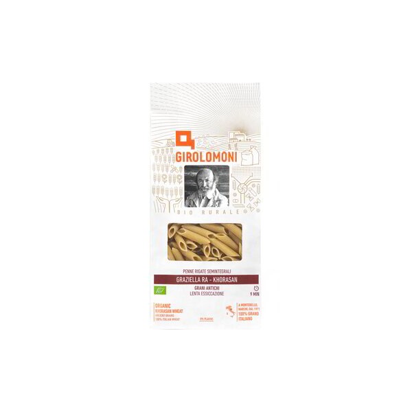 Penne Semintegrali Bio Graziella Ra® trafilate al bronzo 500 g Girolomoni
