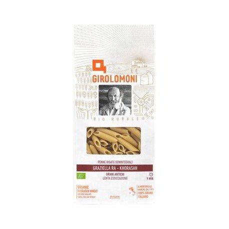Penne Semintegrali Bio Graziella Ra® trafilate al bronzo 500 g Girolomoni