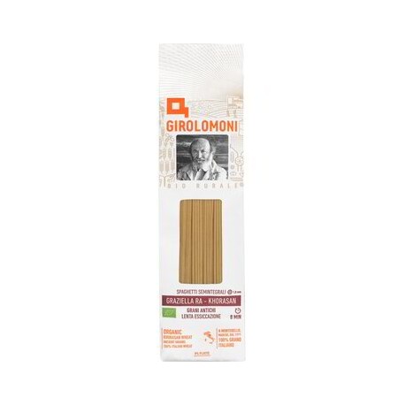 Spaghetti semintegrali bio Graziella Ra® trafilati al bronzo 500g Girolomoni