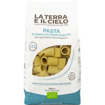 Mezze maniche bio trafilate al bronzo 500 g La Terra e il cielo