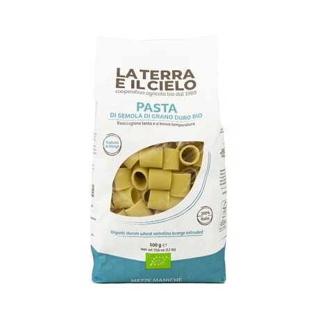 Mezze maniche bio trafilate al bronzo 500 g La Terra e il cielo