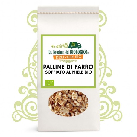 Palline di farro soffiato al miele bio 400 g