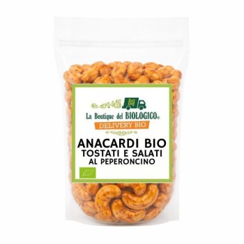 Anacardi tostati e salati bio al peperoncino 1 kg
