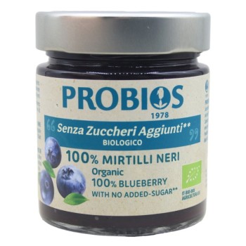Composta 100% Mirtilli Neri Bio Senza Zuccheri Aggiunti 215 g Probios