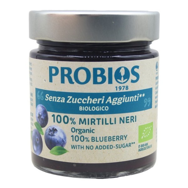 Composta 100% Mirtilli Neri Bio Senza Zuccheri Aggiunti 215 g Probios
